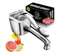 Exprimidor de acero inoxidable - Exprimidor de cítricos - Garantía incondicional de 5 años - Manual - Grande