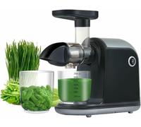 Exprimidor de caña de azúcar, de masticación lenta, prensado en frío de 150 W, apto para frutas y verduras, 90% de rendimiento de jugo, ideal para fruterías y cafeterías.