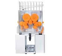 Exprimidor de Cítricos Comercial | Acero Inoxidable | 20-22 naranjas/min | Producción rápida 3-5s | Grifo integrado | Cesta superior amplia | Bajo ruido 60dB | Accesorios incluídos | Extractor de Zumo