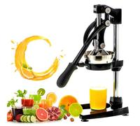Exprimidor de cítricos de hierro fundido con piezas extraíbles para una fácil limpieza, ideal para jugo de naranja fresca, limón, lima y granada