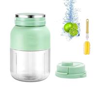 Exprimidor de CíTricos EléCtrico Sin Bpa 2025 de 17 Oz, con Cepillo de Paja Y Dos Tapas, Licuadora PortáTil, Multifuncional, de Gran Capacidad, Ideal Para Batidos, Batidos Y PreparacióN de Alimentos(S