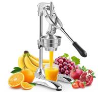 Exprimidor de cítricos manual de acero inoxidable, Prensa para naranja limón granada, Exprimidor industrial sin electricidad para cocina doméstica y hostelería