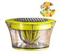 Exprimidor de cítricos manual multifunción, exprimidor 4 en 1 para naranjas, limones, cítricos, con 2 escariadores, 400 ml de medición grabada