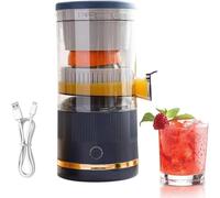 Exprimidor De Cítricos Portátil, Extractor Eléctrico De Jugo De Naranja, Exprimidor De Lima Limón, Licuadora Automática De Pomelo 7.4V, Exprimidor Recargable Ligero Con Contenedor De Separación blue