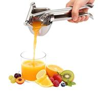 Exprimidor de limón de acero inoxidable real, exprimidor de cítricos, prensa manual resistente, extractor de jugo, exprimidor de zumo, naranja, lima y pomelo
