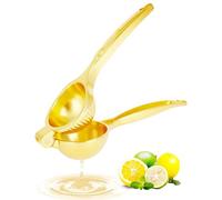Exprimidor de limón, exprimidor manual de limón de aleación de zinc resistente, ranura roscada de alto rendimiento, pequeñas naranjas, limas, exprimidor de cítricos, prensa manual, máquina de jugo