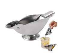 Exprimidor de limón manual - Exprimidor de limón Bird con boquilla | Exprimidor de limón | Exprimidor de mano | Exprimidor de limón de acero inoxidable, boquilla conveniente para accesorios de bar