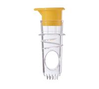 Exprimidor de Limones,Manual Exprimidor de Cítricos Herramienta de Cocina Multifuncional Plástico ABS Amarilla Compacta y Portátil de 8 cm para Cócteles y Bebidas