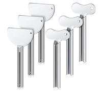 Exprimidor de llaves de tubo, juego de 6 exprimidores de pasta de dientes para niños, pasta de dientes para manos malas, dispensadores de rodillos de pintura para colorear y otros
