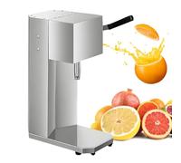 Exprimidor de Naranja Comercial Automático 200W, Exprimidor de Naranja Acero Inoxidable 18000 RPM, con 3 Cabezales de Cuchillas, Exprimidor de Cítricos Eléctrico Carcasa Acero Inoxidable