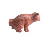 Exprimidor de pasta de dientes, 10 cm, diseño de gato, decoración de silicona, para niños, adultos, baño, viajes, hogar, cocina, dormitorio, escuela, camping, al aire libre