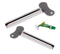 Exprimidor de pasta de dientes, 3 paquetes de tubos de pasta de dientes de metal inoxidable, exprimidor de pasta de dientes enrollable, exprimidor de pasta de dientes para baño, tinte para el cabello,