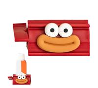 Exprimidor de pasta de dientes de dibujos animados, dispensador manual de pasta de dientes y soporte para tubos, divertido organizador de baño para niños y adultos, diseño que ahorra espacio sin