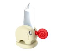 Exprimidor de pasta de dientes, diseño de elefante, rodillo de tubo, herramienta de prensa de crema, extractor manual compacto con manivela, reductor de pasta reutilizable para estante de baño, fácil