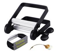 Exprimidor de Pasta de Dientes, exprimidor de Tubo de Pasta de Dientes de Metal para Artistas, peluquerías, Pintores... (Negro)