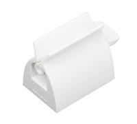 Exprimidor de pasta de dientes manual de plástico ABS con clip, exprimidor automático de tubos de pasta de dientes para casa, baño, color blanco