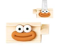 Exprimidor de pasta de dientes rodante - Divertido clip de tubo con cara sonriente con rodillo manual, accesorio de baño fácil de usar | Práctico dispensador para el hogar, dormitorios, pensiones