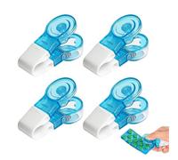 Exprimidor de pastillas de 4 piezas, para todas las tabletas, cortador de tabletas, pastillero portátil, ideal para personas mayores y viajeros