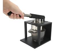 Exprimidor de Prensa Manual de Acero Inoxidable 34 para Frutas y Verduras con 2 Filtros para Jugo Eficiente Adecuado para Hogar y Uso Doméstico