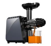 Exprimidor de prensado en frío de masticación lenta | 40-52 RPM con función de reversa y fácil limpieza, relación de pulpa de 15:1 para un alto rendimiento de jugo, capacidad de 1300 ml, ide
