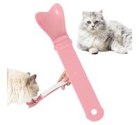 Exprimidor de tiras para gatos - Cuchara de aperitivos para gatos con forma de corazón | Cuchara portátil de boca ancha para comida para gatos, dispensador de comida para gatos, cuchara para