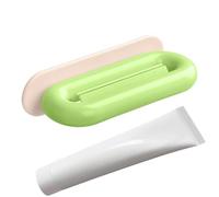 Exprimidor de tubo dentífrico - Extrusor manual portátil y multicolor, enrollador para tubos - Para baño, casa, uso interior, vida diaria, camping y dientes, niños, adultos, mujeres, hombres, Verde