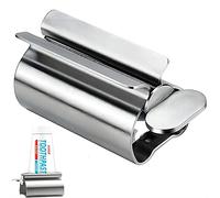 Exprimidor de tubos, exprimidor de pasta de dientes de acero inoxidable con función de soporte, ahorro de pasta de dientes totalmente apretando tubos vacíos, para todos los tubos