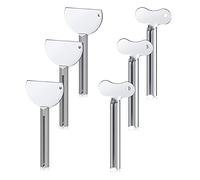 Exprimidor de Tubos, Prensa de Tubos de Pasta de Dientes de Acero Inoxidable, para Crema de Manos y Mostaza, 6 Piezas