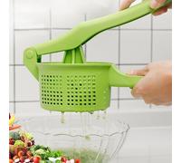 Exprimidor de verduras, secador de verduras de plástico de malla fina de 13 pulgadas, centrifugador manual de ensalada con mango ergonómico para colador de alimentos, decoración del hogar