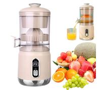 Exprimidor eléctrico automático de cítricos, 20 segundos por vaso, exprimidor de naranja portátil y silencioso para cocina, oficina o picnic, exprimidor recargable de 1300 mAh white