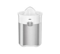 Braun TributeCollection CJ 5050 WH, Exprimidor Eléctrico de Cítricos con Tecnología Start & Stop, Sirve Directamente al Vaso, Tapa de Protección Incluida, 60W, Blanco