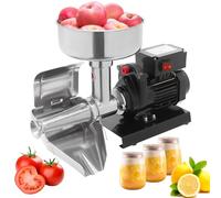 Exprimidor eléctrico de 450 W para salsa de tomate, cortador de verduras multifuncional, prensa y colador de alimentos de acero inoxidable para enlatar purés de tomate, salsas y más.