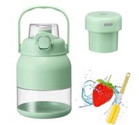 Exprimidor EléCtrico de CíTricos de 17 Oz, Sin Bpa, con Popote, Dos Tapas Y Cepillo, Ideal Para Batidos Y Licuados(Style A)