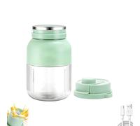 Exprimidor eléctrico de cítricos de 28 oz, multifuncional, inalámbrico, portátil, de gran capacidad, con pajita y 2 tapas, ideal for batidos de viaje.(Basic)