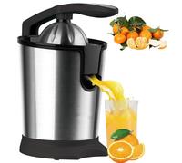 Exprimidor eléctrico de cítricos de 400 ml, 160 W de acero inoxidable para naranjas, limones, limas y pomelo, exprimidor de jugo fresco para uso doméstico