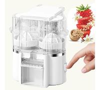 Exprimidor eléctrico de cítricos de 600 ml, portátil, para dos limones y naranjas, motor de alta velocidad de 18 000 rpm, prensado en frío de 8 cuchillas, exprimido rápido en 20 segundos, pa