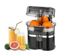 Exprimidor eléctrico de cítricos - Exprimidor automático One Touch de 400 ml para naranja, limón, pomelo con cortador integrado, mezclador ideal para el hogar