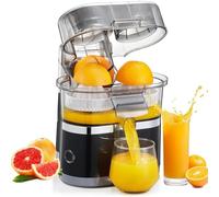Exprimidor Eléctrico De Cítricos Gemelo De 100w, Máquina Exprimidora Con Motor Potente De 18000 Rpm, Desmontable Para Limpieza, Exprimidor Manual De Naranja Fresco Para Fruta Entera