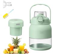 Exprimidor Eléctrico De Cítricos, Portátil, Sin BPA, Con Pajita Y Dos Tapas, Ideal Para Batidos, Licuados Y Comida, Ideal Para Viajes. Licuadora Inalámbrica Recargable De Gran Capacidad
