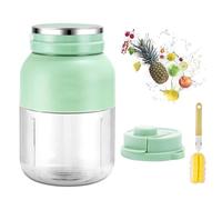Exprimidor EléCtrico de CíTricos Sin Bpa de 17 Oz, con Pajita Y Dos Tapas, Licuadora PortáTil Para Batidos Y Jugos Frescos, Multifuncional, de Gran Capacidad, Ideal Para El Hogar Y Viajes(Style B)
