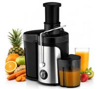 Exprimidor Eléctrico de Frutas y Verduras Licuadora Extractora de Jugos Centrífuga para Frutas Juicer 2 Velocidades Contenedor de Pulpa 1.2L Fácil limpieza Extractor de Jugos 400W Acero Inoxidable