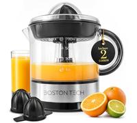 MasterJuicer: Exprimidor Eléctrico de Cítricos | 700 ml, Doble Sentido de Giro, 40W | 2 Conos, BPA Free, Antigoteo, cubierta antipolvo y Apto para Lavavajillas | Marca Española Eco-Friendly