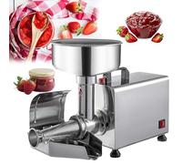 Exprimidor eléctrico de salsa de tomate, máquina de prensa de frutas de acero inoxidable para hacer mermelada, puré y salsas, ideal para tomates, fresas y arándanos
