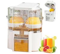 Exprimidor Eléctrico - Twin Citrus Juice Maker, 18000 RPM 8 Cuchillas Cold Press, Exprimido Rápido 20s, Recargable por USB, Compacto & Portátil para Naranjas, Limones, Limas white