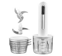 Exprimidor inalámbrico - Componente de procesador de alimentos automático, batería 1300 mAh y construcción de potencia 30 W, equipo de cocina | Picadora para ensalada de cebollas y carne Frutas