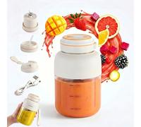 Exprimidor inalámbrico portátil, licuadora de 44 onzas/27 onzas con 38 cuchillas, licuadora inalámbrica recargable por USB, taza de jugo eléctrica para batidos de proteínas, jugo de frutas, viajes