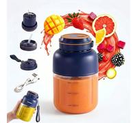 Exprimidor inalámbrico portátil, licuadora de 44 onzas/27 onzas con 38 cuchillas, licuadora inalámbrica recargable por USB, taza de jugo eléctrica para batidos de proteínas, jugo de frutas, viajes