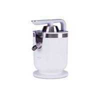 NEW CHEF - Exprimidor Eléctrico Zumo de Palanca Juicer Excellence Blanco (300W), 2 Tamaños Cono, con Función Antigoteo y ON/OFF Automático. Exprimidor Semiprofesional Desmontable y Fácil de Limpiar