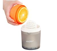 Exprimidor manual cítrico - Extractor de frutas | Prensa compacta para cocina, hogar, viaje o picnic | Para limón, naranja, lima, fácil de usar y para jugo fresco rápido