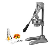 Exprimidor Manual CíTricos Acero Inoxidable, Hierro Fundido Grado Comercial, para Naranja, LimóN, Lima Y Granada, Alto Rendimiento, Sin Electricidad, FáCil de Usar(B)